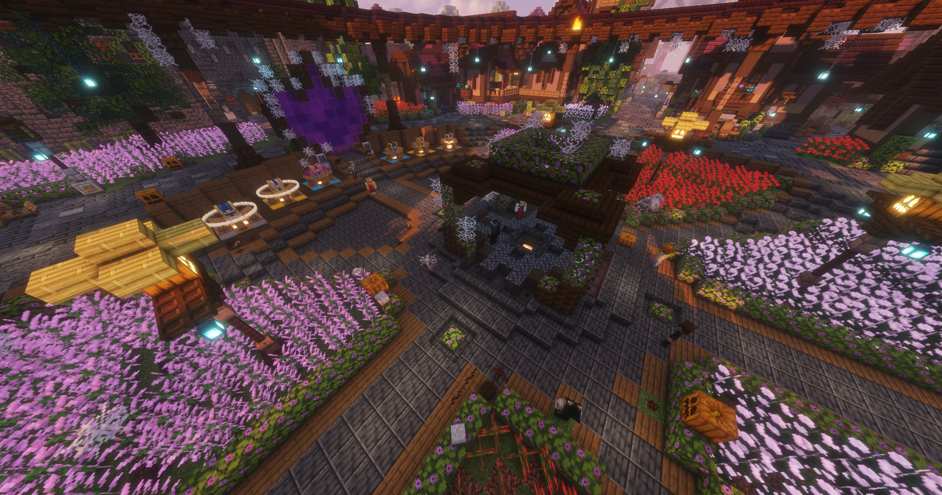 Paisaje y construcciones del servidor Starlight